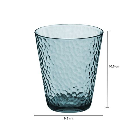 Imagem com medidas do produto COPO ON THE ROCKS 400 ML DRUM